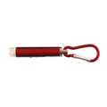 Light Up Carabiner w/ LED & Laser - Red